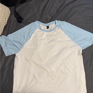 Women’s Oversized Blue and White Raglan Shirt